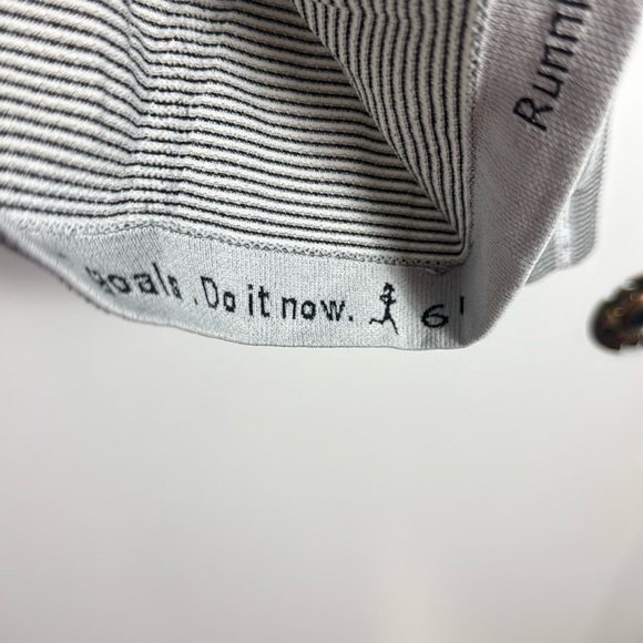 Lululemon Swiftly Tech Long Sleeve 2.0 Tempo Stripe White Black Size 6 - Picture 4 of 9